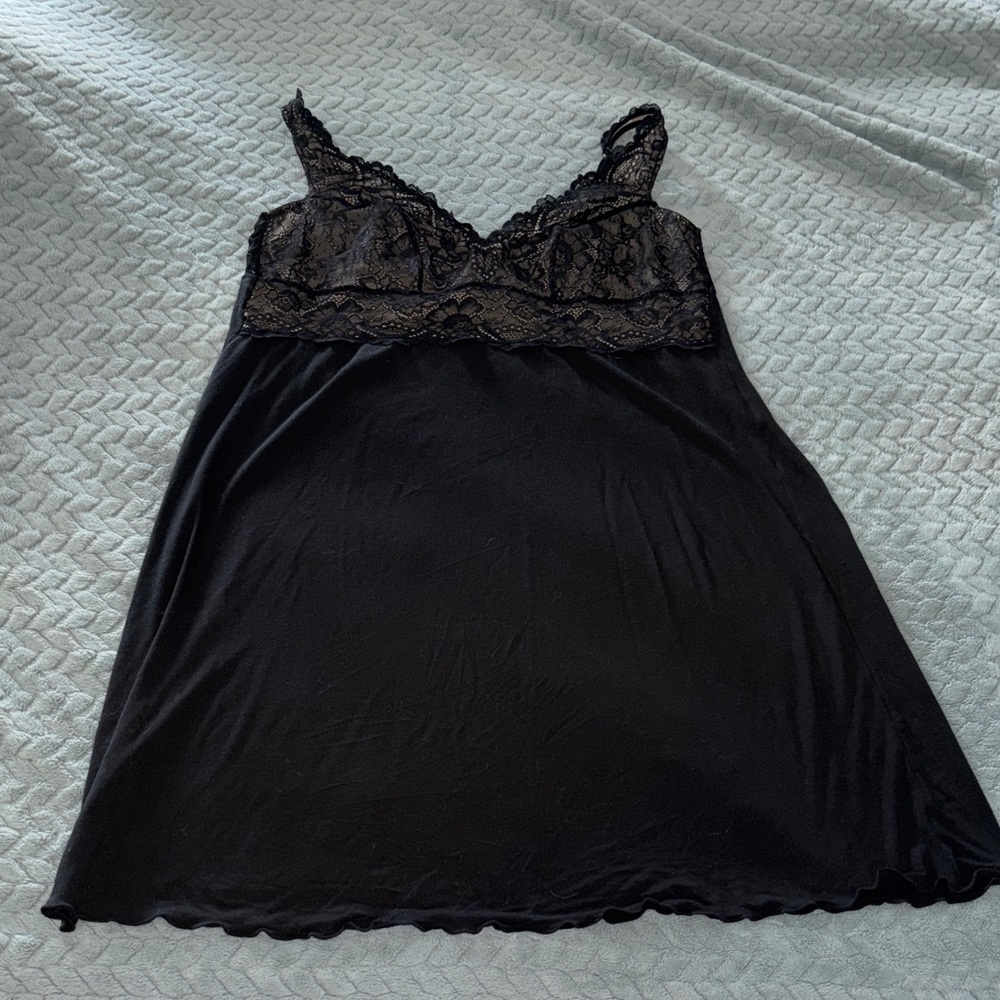 Black Chemise with Lace